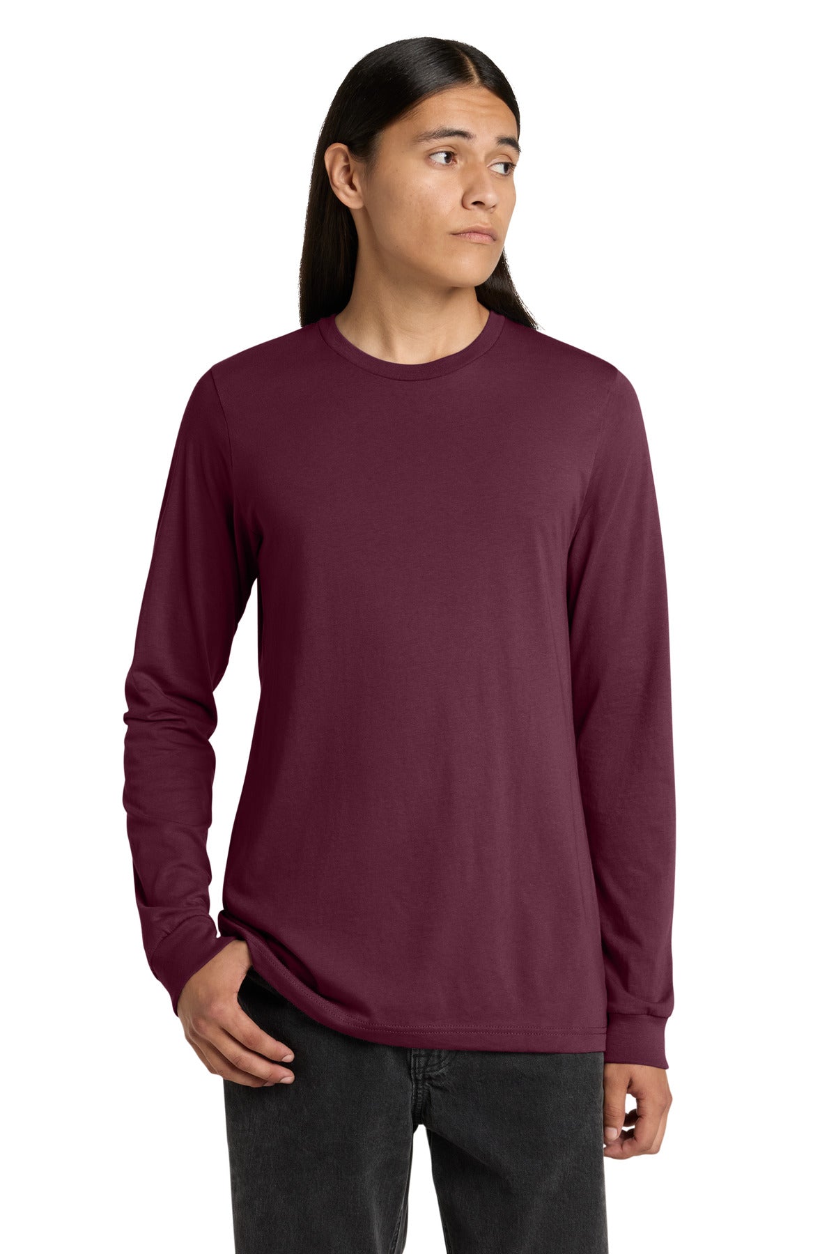 Custom Embroidered Bella + Canvas T-Shirts  in Maroon