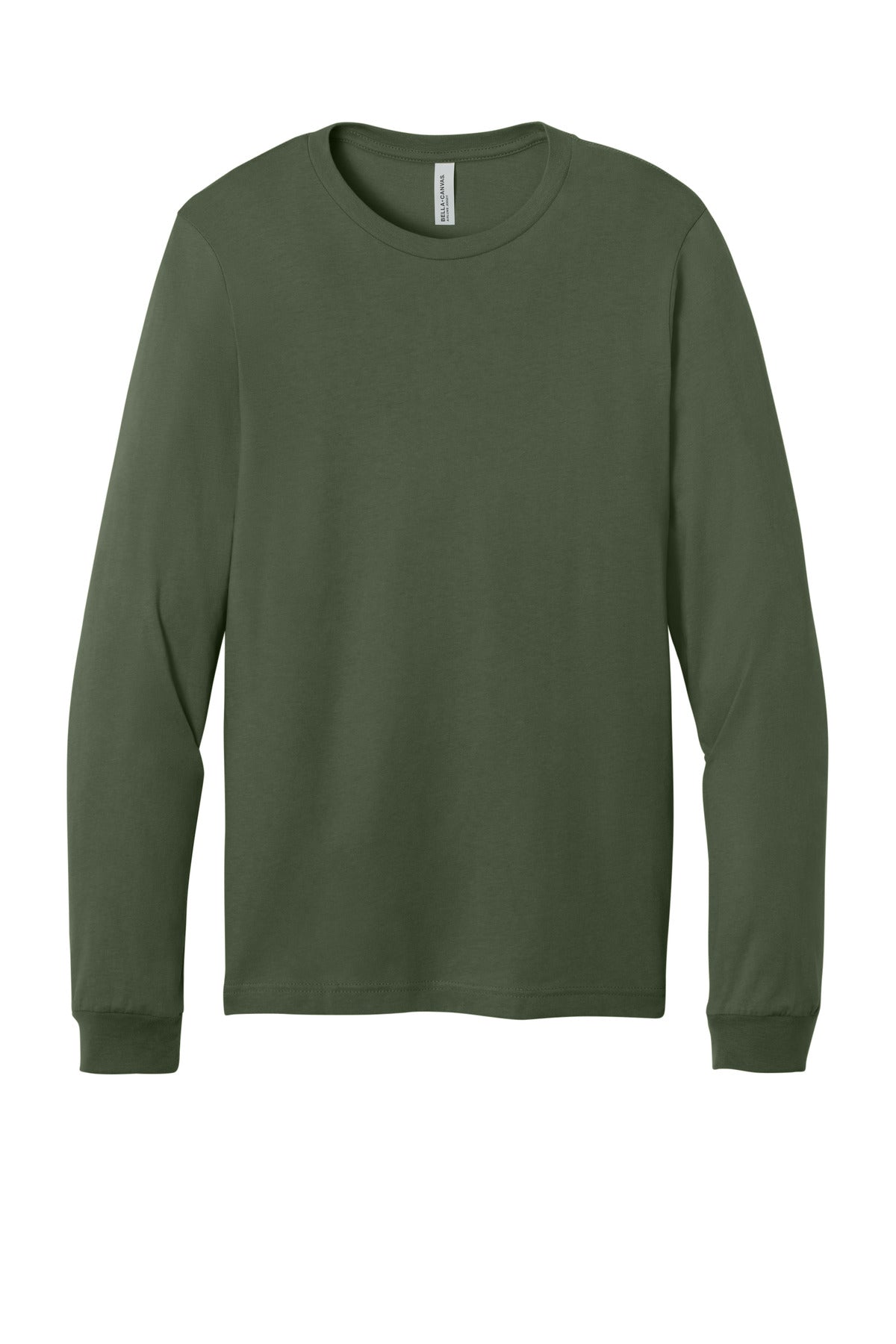 Custom Embroidered Bella + Canvas T-Shirts  in Military Green