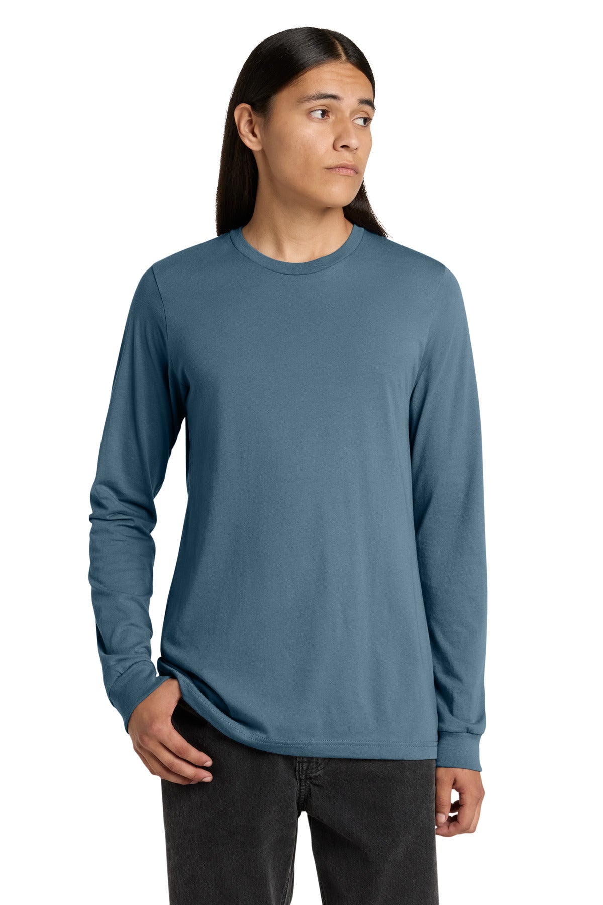 Custom Embroidered Bella + Canvas T-Shirts  in Steel Blue
