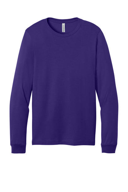 Custom Embroidered Bella + Canvas T-Shirts  in Team Purple