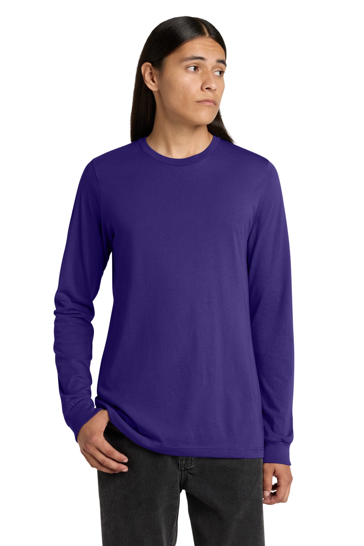 Custom Embroidered Bella + Canvas T-Shirts  in Team Purple