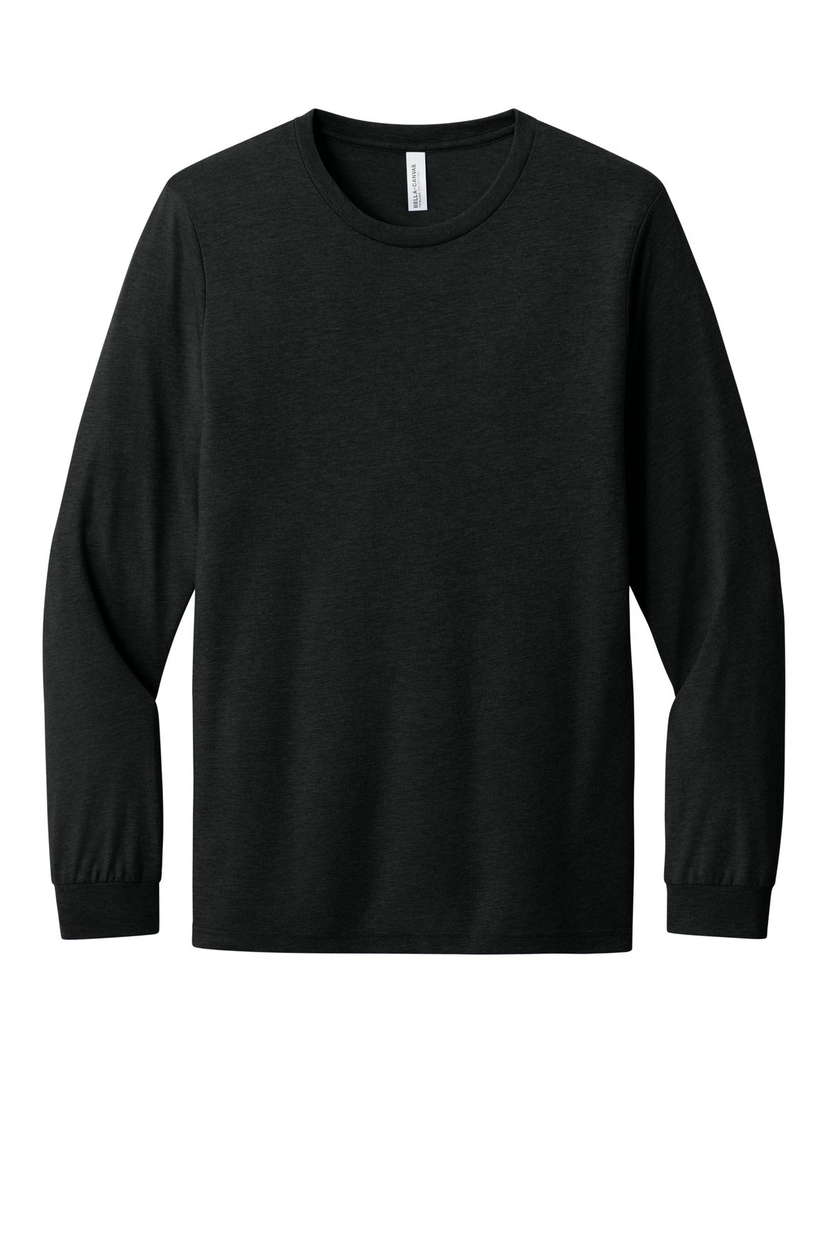 Custom Embroidered Bella + Canvas T-Shirts  in Black Heather Triblend