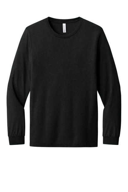 Custom Embroidered Bella + Canvas T-Shirts  in Black Heather Triblend