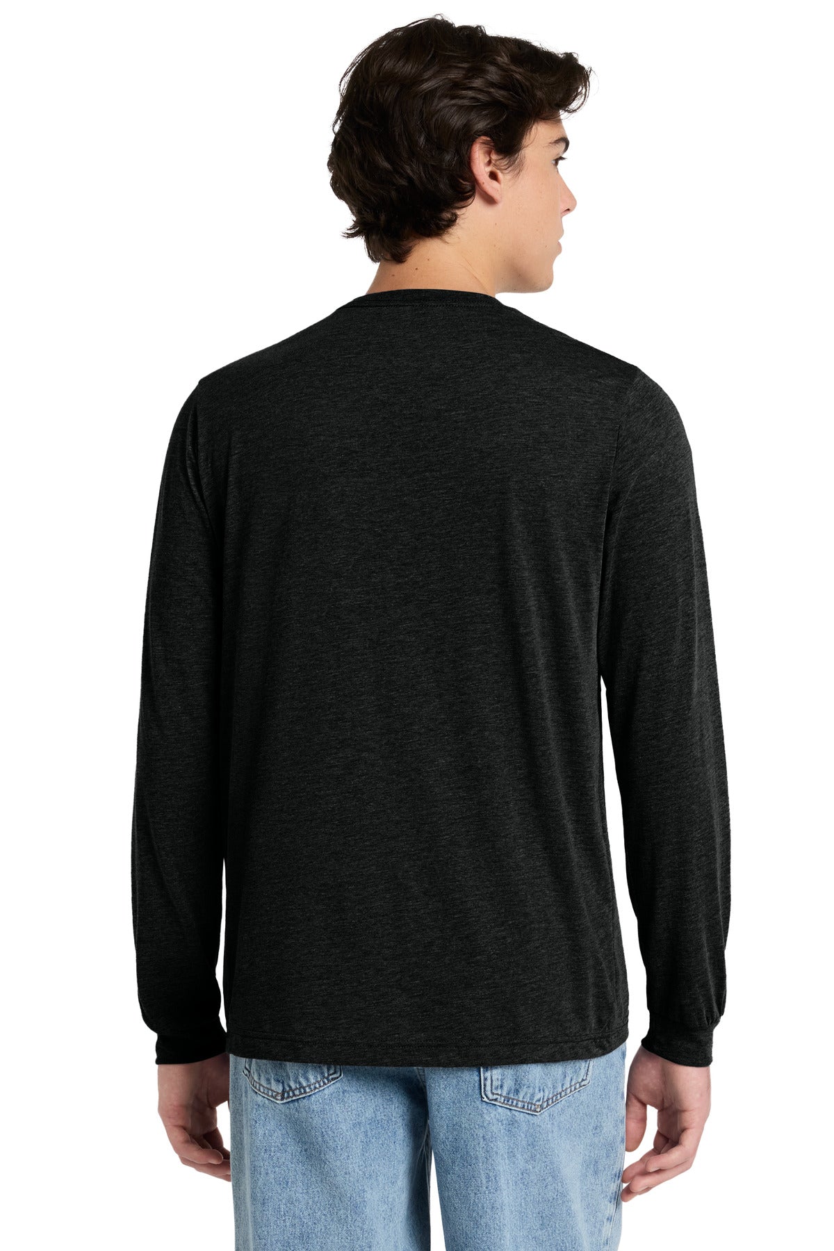 Custom Embroidered Bella + Canvas T-Shirts  in Black Heather Triblend