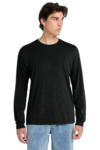 Custom Embroidered Bella + Canvas T-Shirts  in Black Heather Triblend