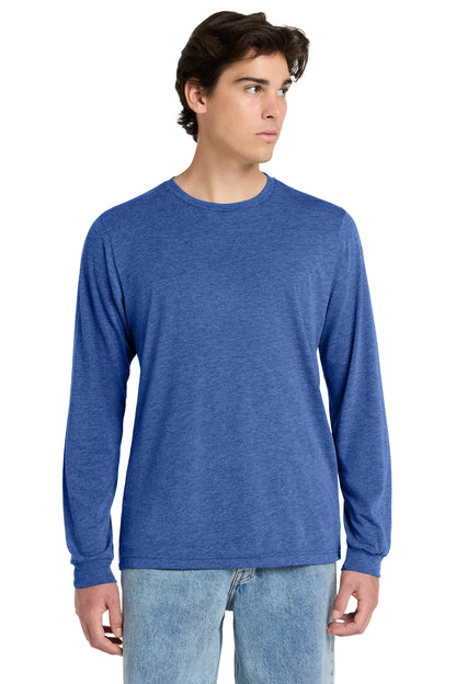 Custom Embroidered Bella + Canvas T-Shirts  in Blue Triblend