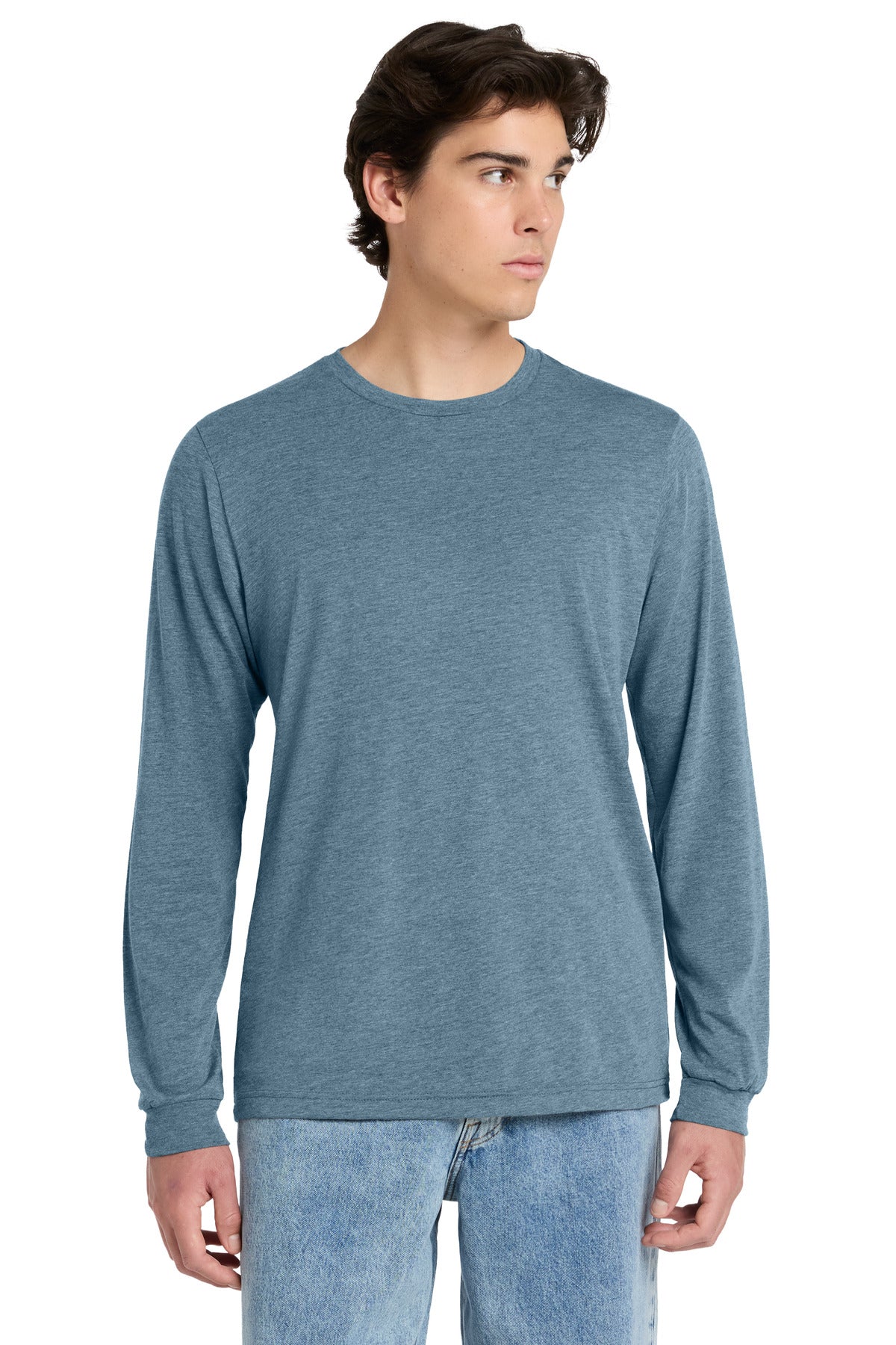 Custom Embroidered Bella + Canvas T-Shirts  in Denim Triblend