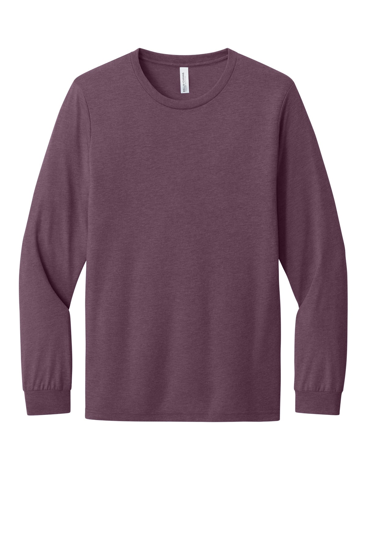 Custom Embroidered Bella + Canvas T-Shirts  in Maroon Triblend