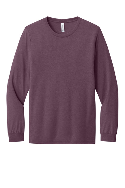 Custom Embroidered Bella + Canvas T-Shirts  in Maroon Triblend