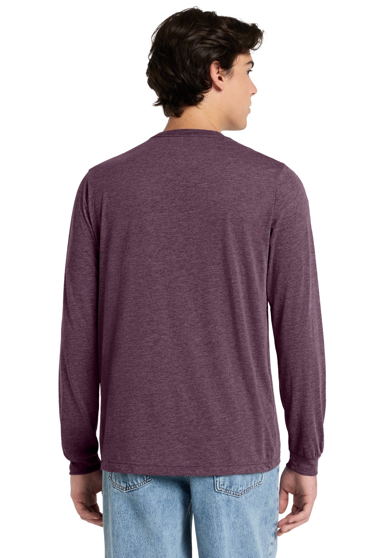 Custom Embroidered Bella + Canvas T-Shirts  in Maroon Triblend
