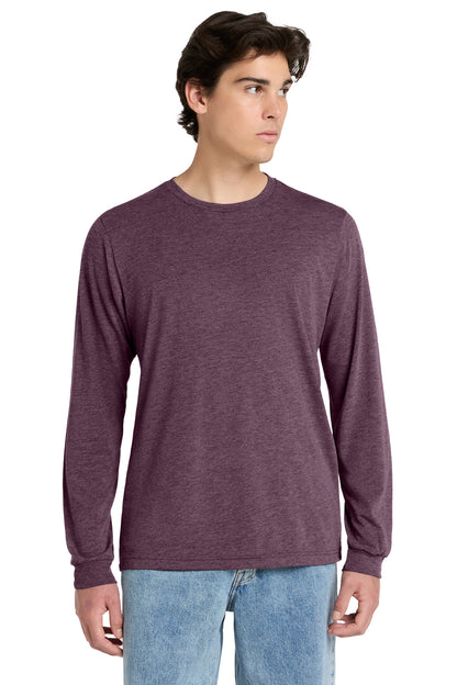 Custom Embroidered Bella + Canvas T-Shirts  in Maroon Triblend