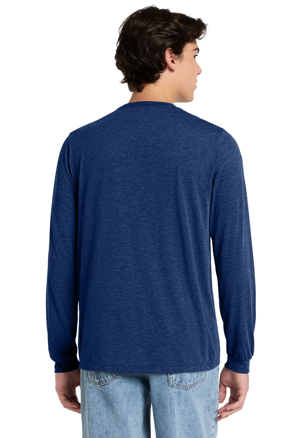 Custom Embroidered Bella + Canvas T-Shirts  in Navy Triblend