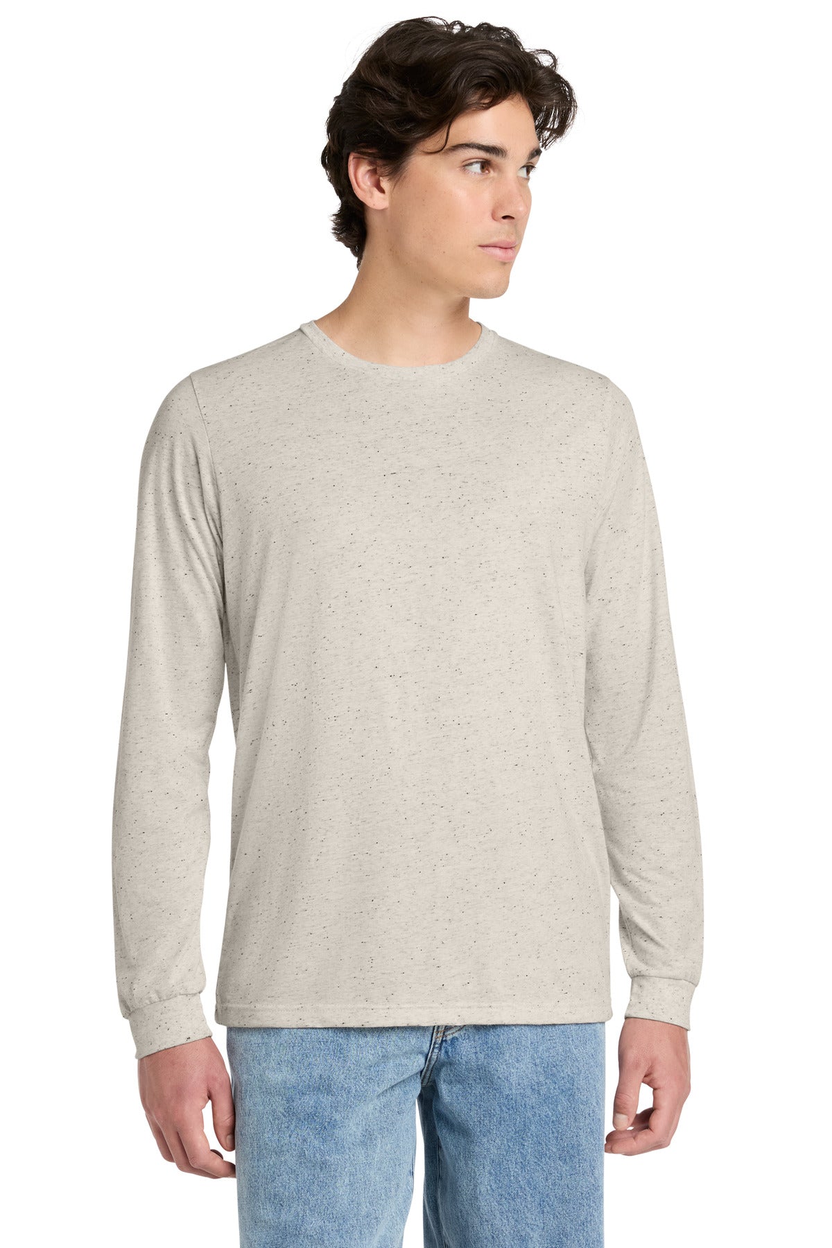 Custom Embroidered Bella + Canvas T-Shirts  in Oatmeal Triblend