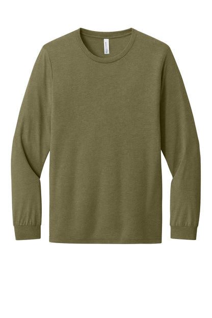 Custom Embroidered Bella + Canvas T-Shirts  in Olive Triblend