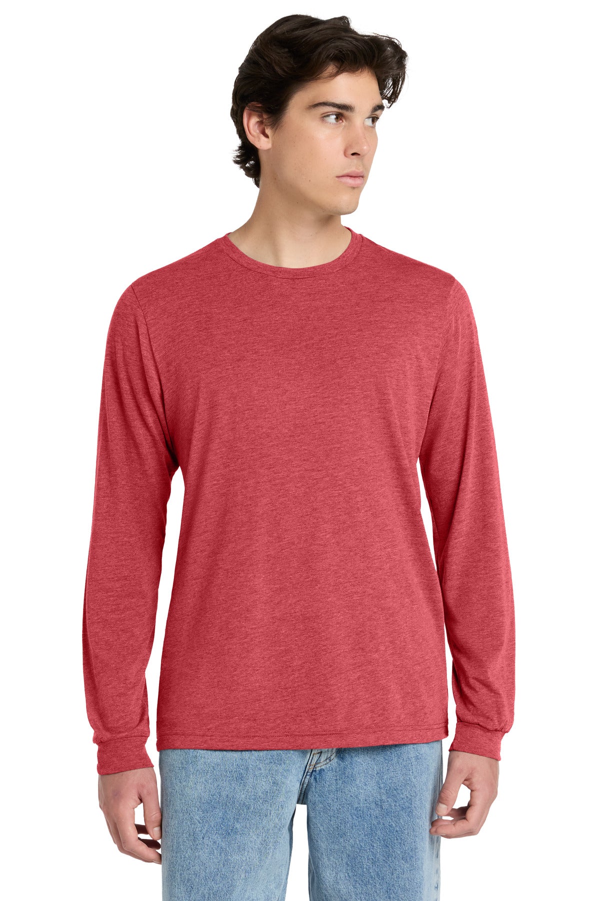 Custom Embroidered Bella + Canvas T-Shirts  in Red Triblend