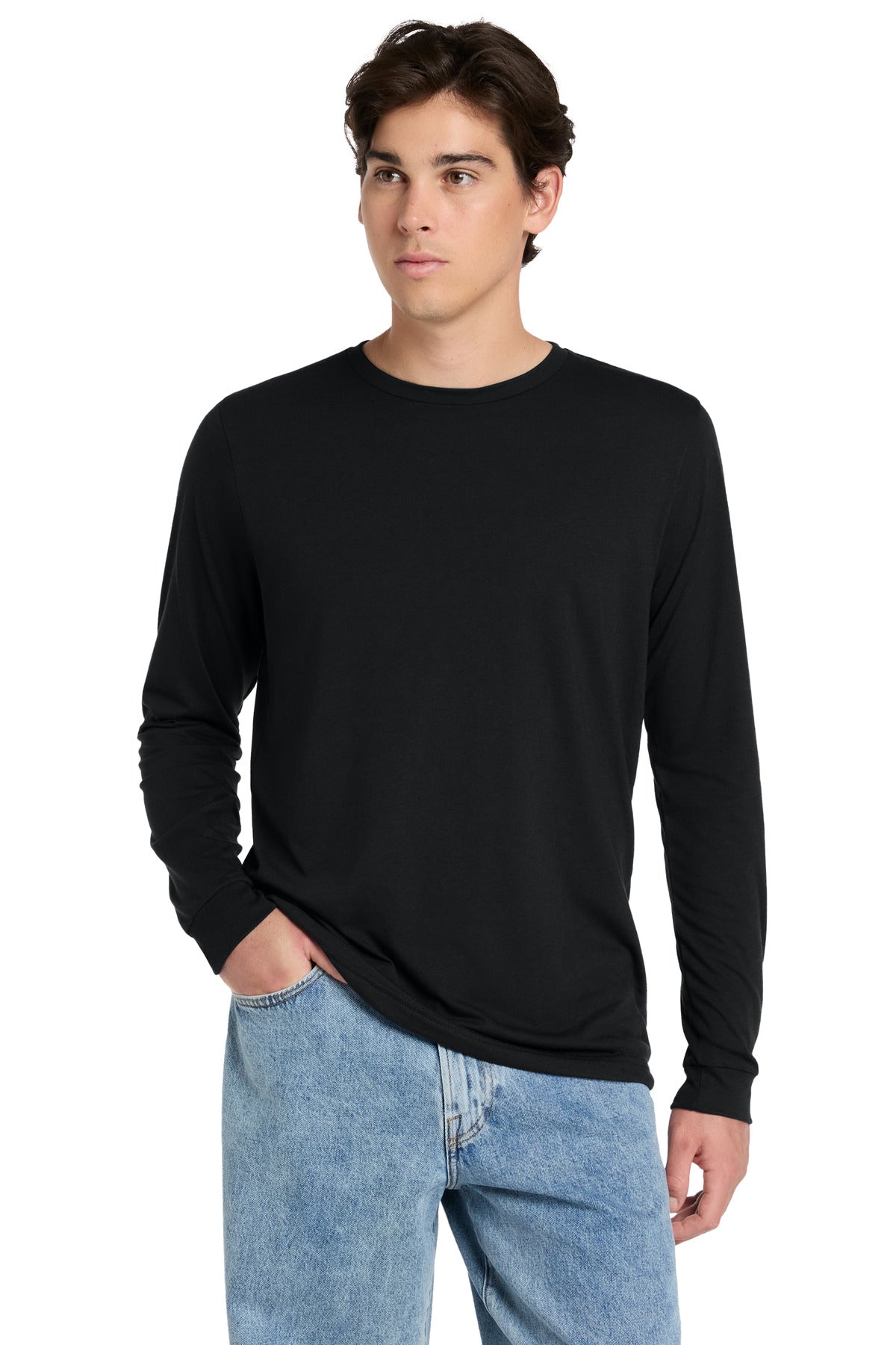 Custom Embroidered Bella + Canvas T-Shirts  in Solid Black Triblend