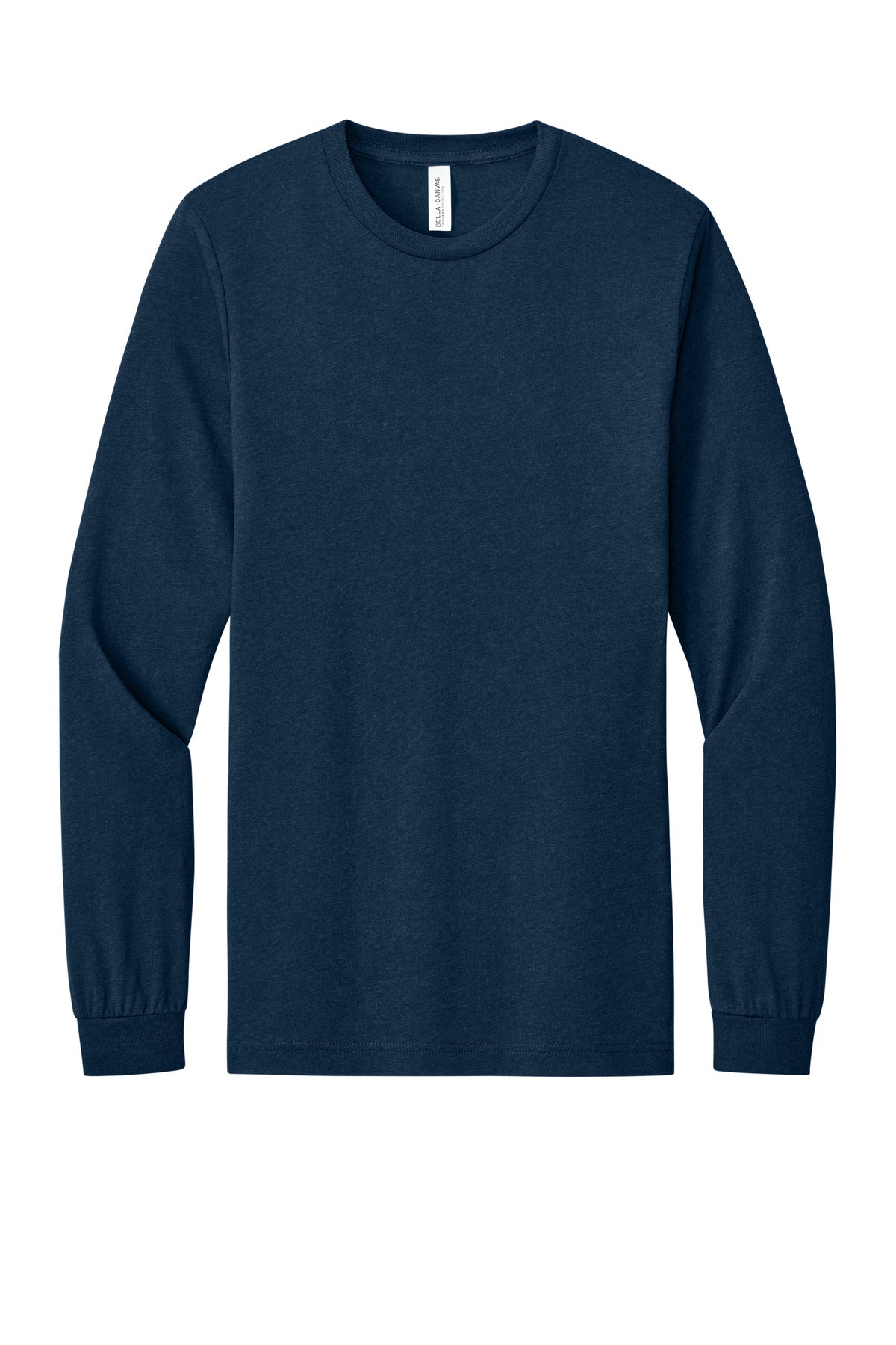 Custom Embroidered Bella + Canvas T-Shirts  in Solid Navy Triblend