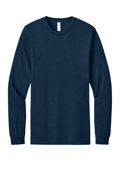 Custom Embroidered Bella + Canvas T-Shirts  in Solid Navy Triblend