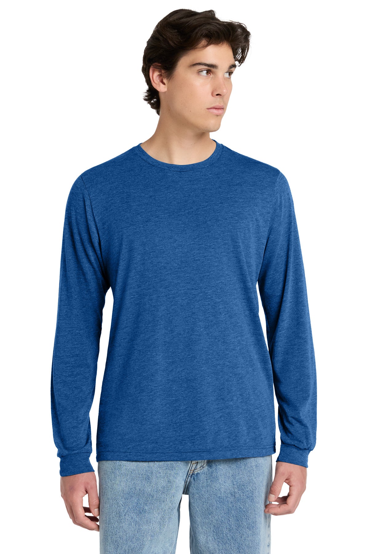 Custom Embroidered Bella + Canvas T-Shirts  in True Royal Triblend