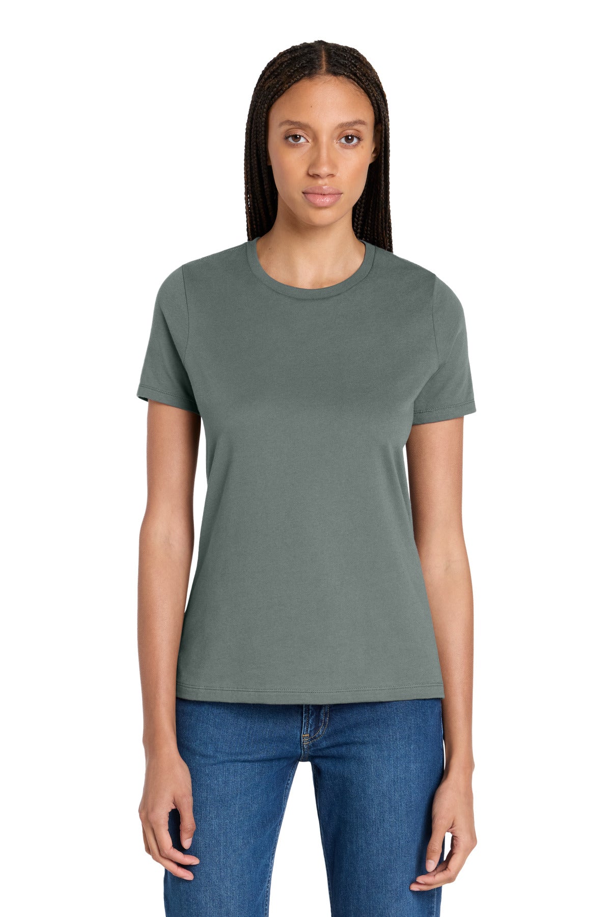 Custom Embroidered Bella + Canvas T-Shirts  in Blue Storm