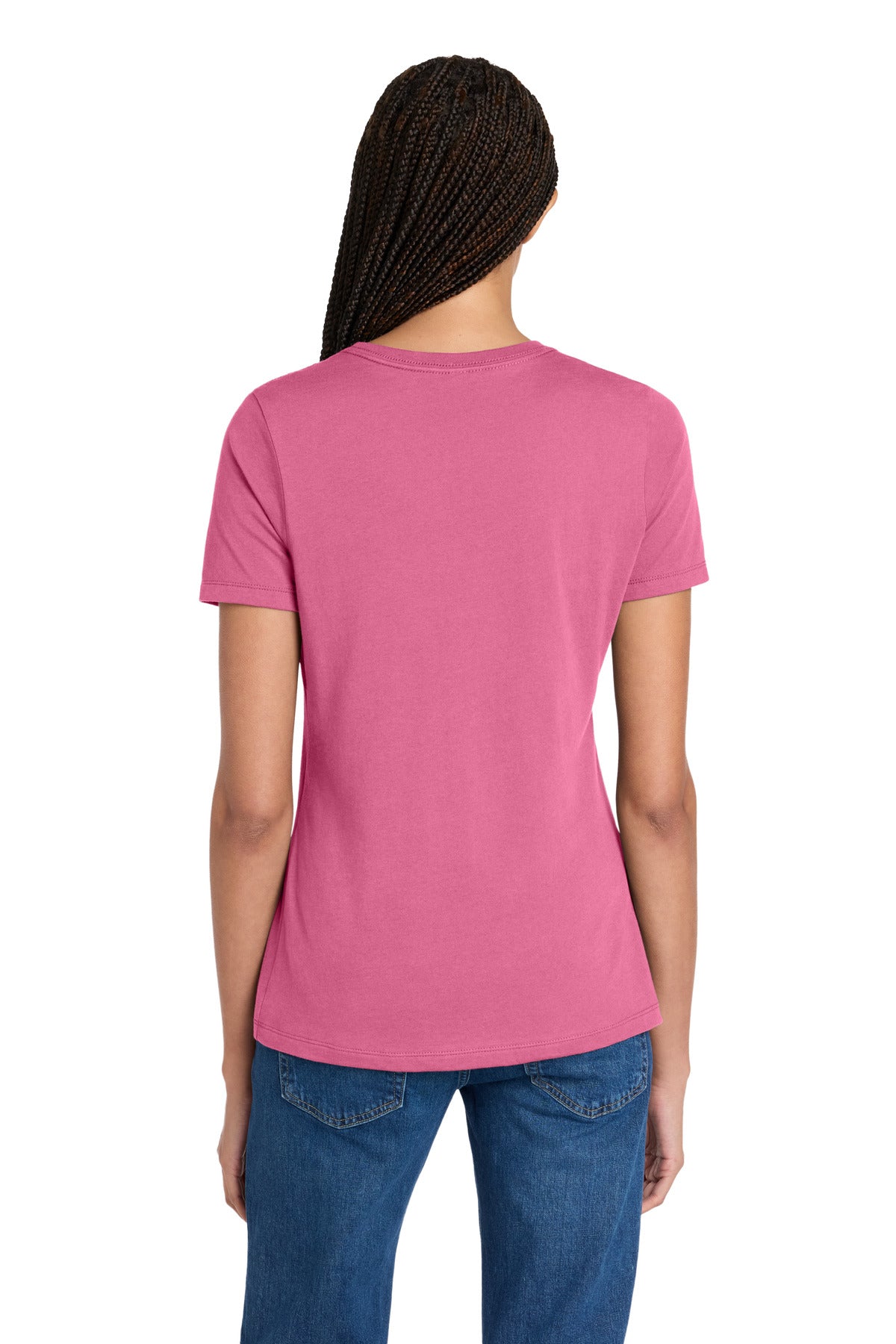 Custom Embroidered Bella + Canvas T-Shirts  in Charity Pink