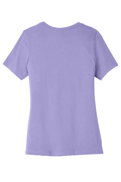 Custom Embroidered Bella + Canvas T-Shirts  in Dark Lavender