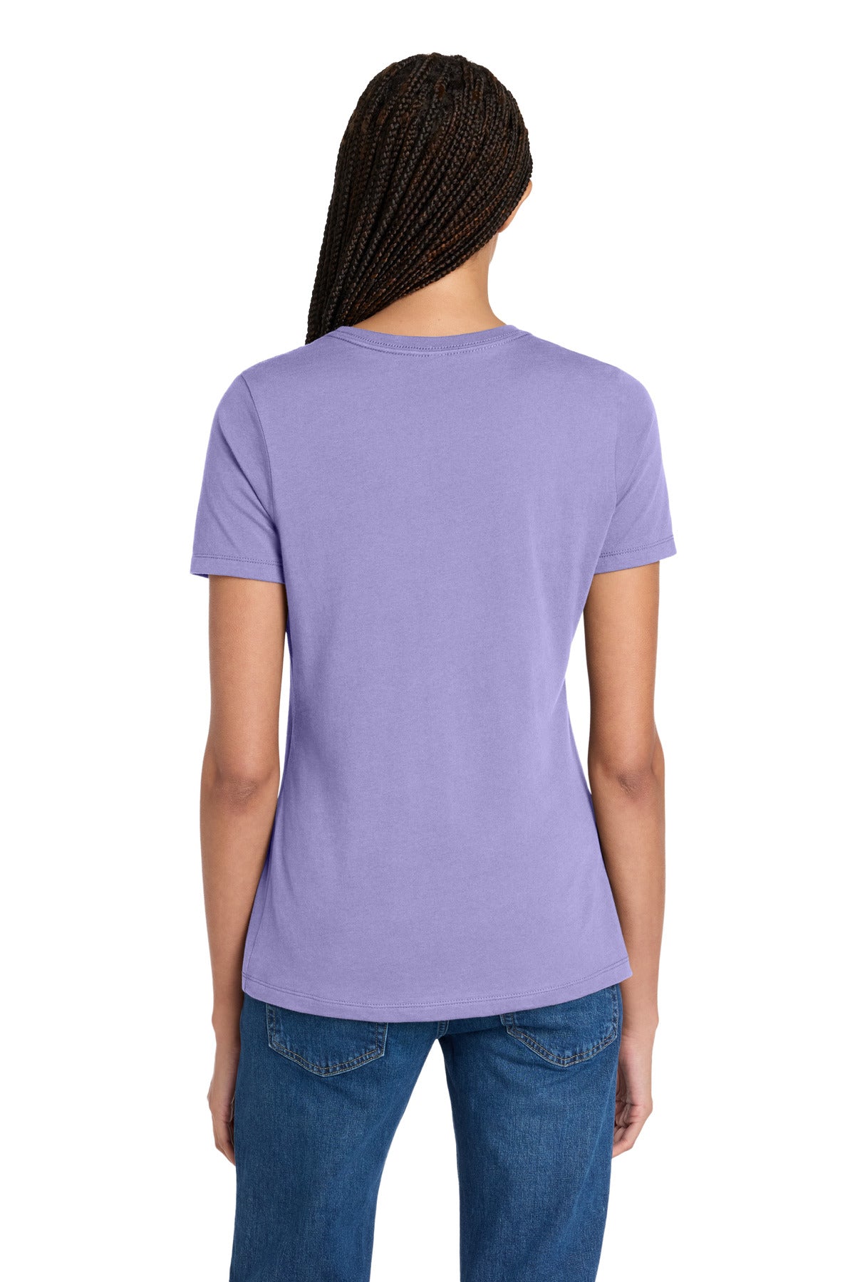 Custom Embroidered Bella + Canvas T-Shirts  in Dark Lavender
