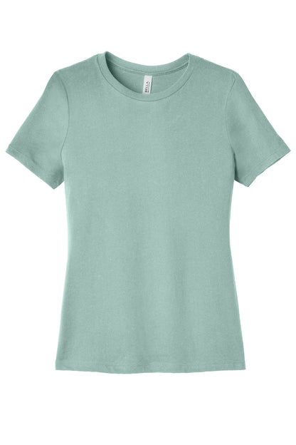 Custom Embroidered Bella + Canvas T-Shirts  in Dusty Blue