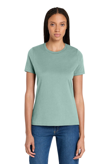 Custom Embroidered Bella + Canvas T-Shirts  in Dusty Blue