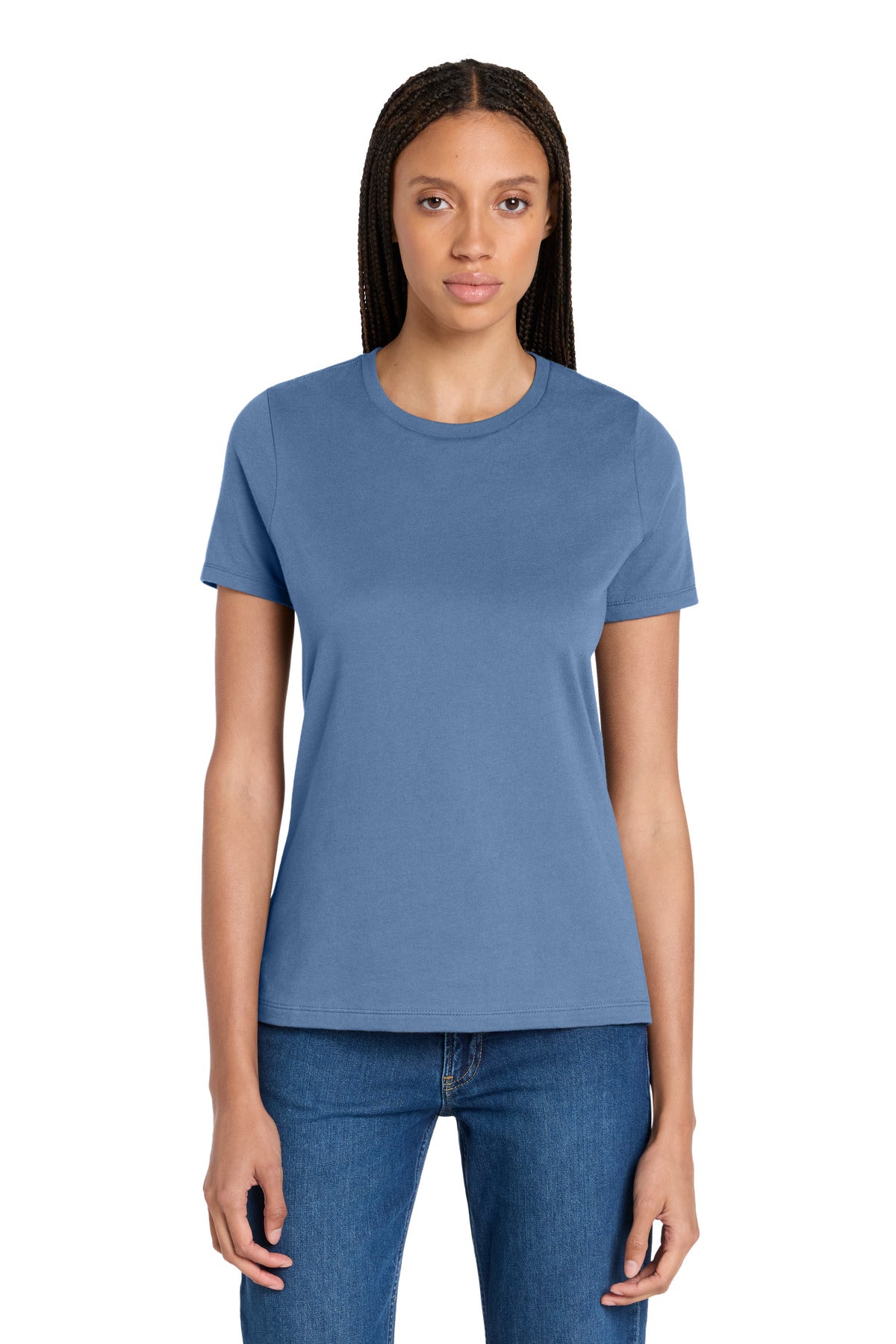 Custom Embroidered Bella + Canvas T-Shirts  in Lavender Blue