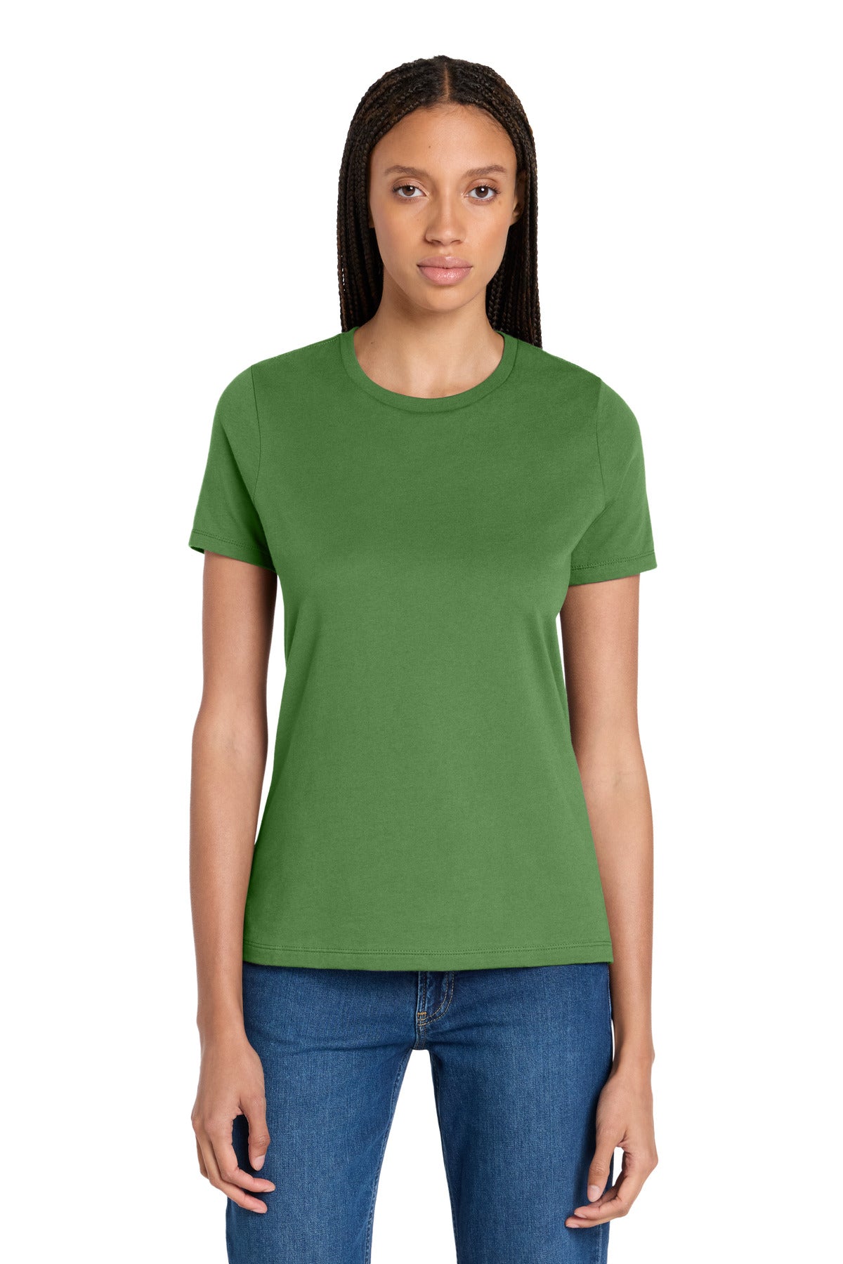 Custom Embroidered Bella + Canvas T-Shirts  in Leaf