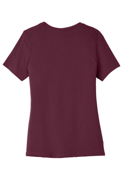 Custom Embroidered Bella + Canvas T-Shirts  in Maroon