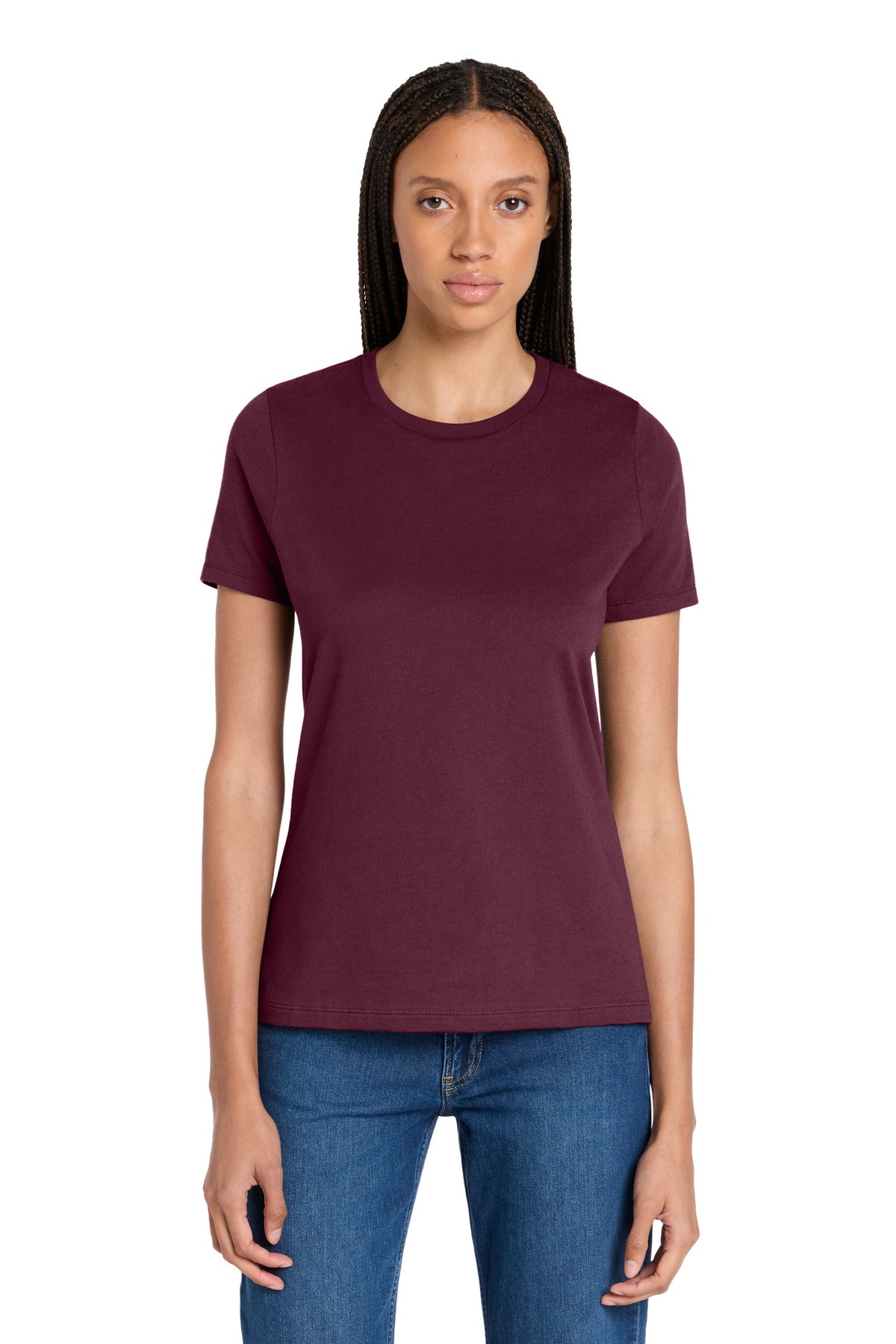 Custom Embroidered Bella + Canvas T-Shirts  in Maroon