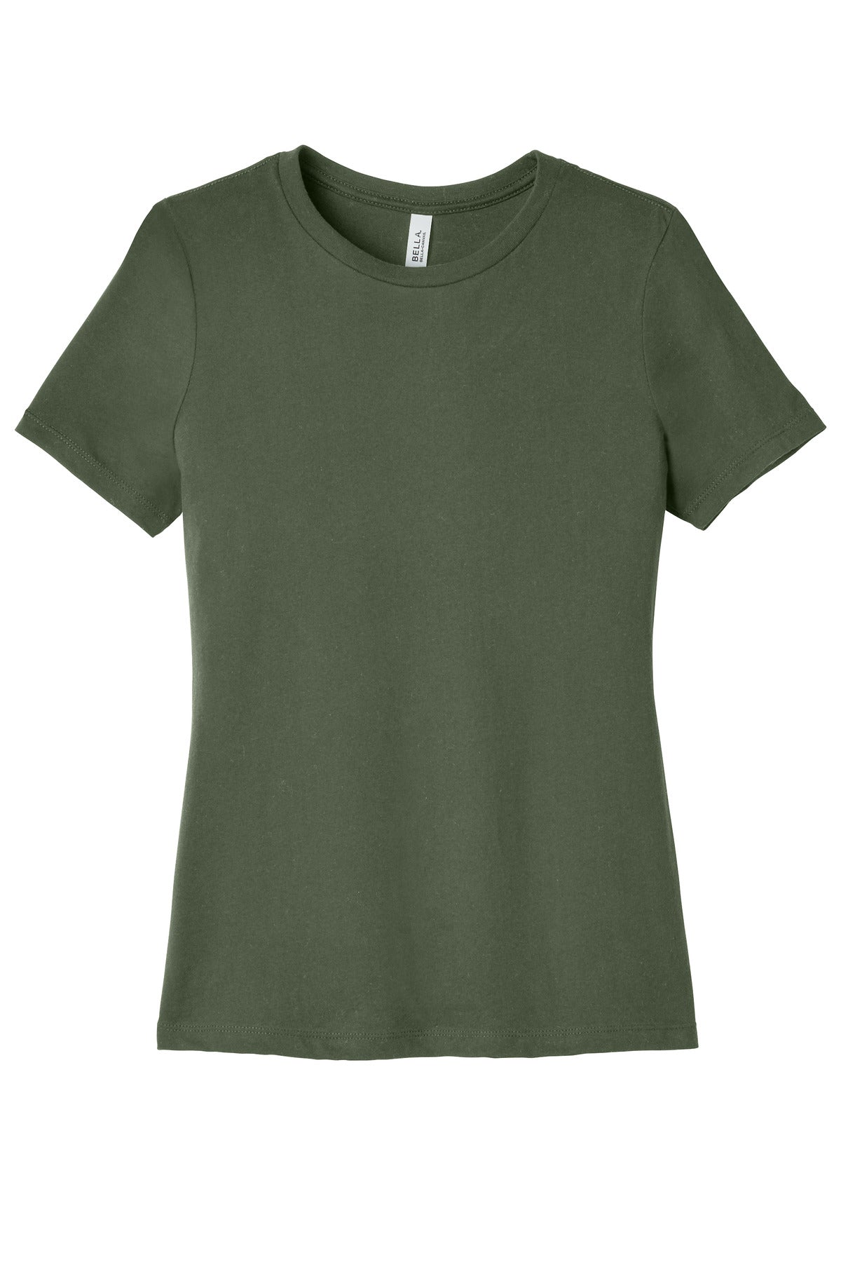 Custom Embroidered Bella + Canvas T-Shirts  in Military Green