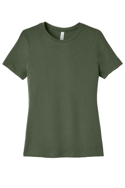 Custom Embroidered Bella + Canvas T-Shirts  in Military Green