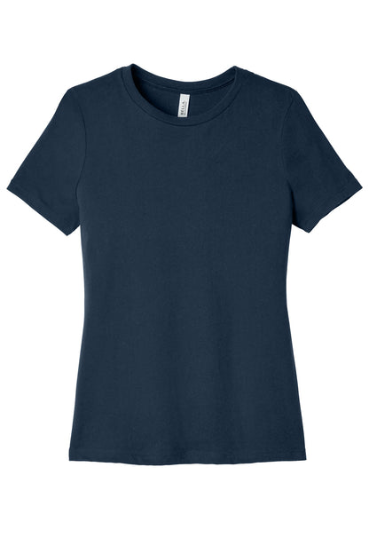 Custom Embroidered Bella + Canvas T-Shirts  in Navy