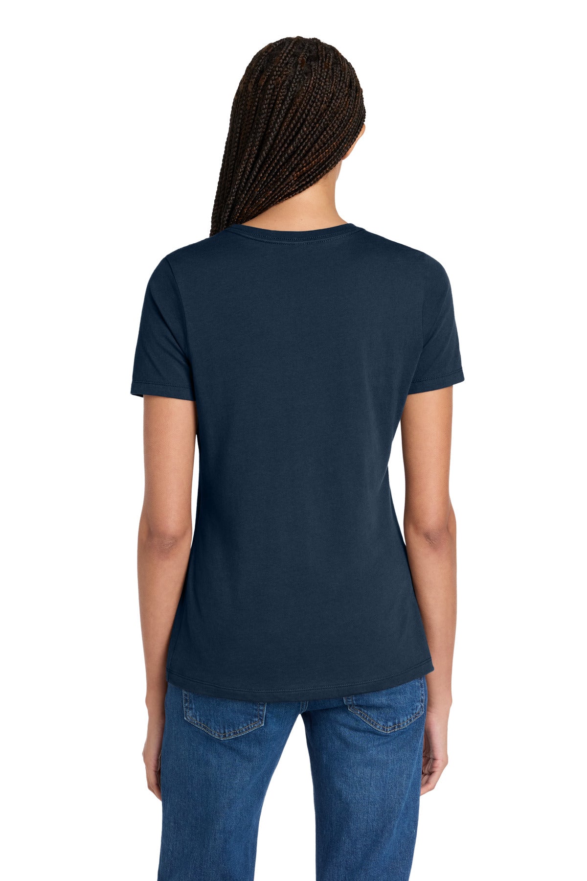 Custom Embroidered Bella + Canvas T-Shirts  in Navy