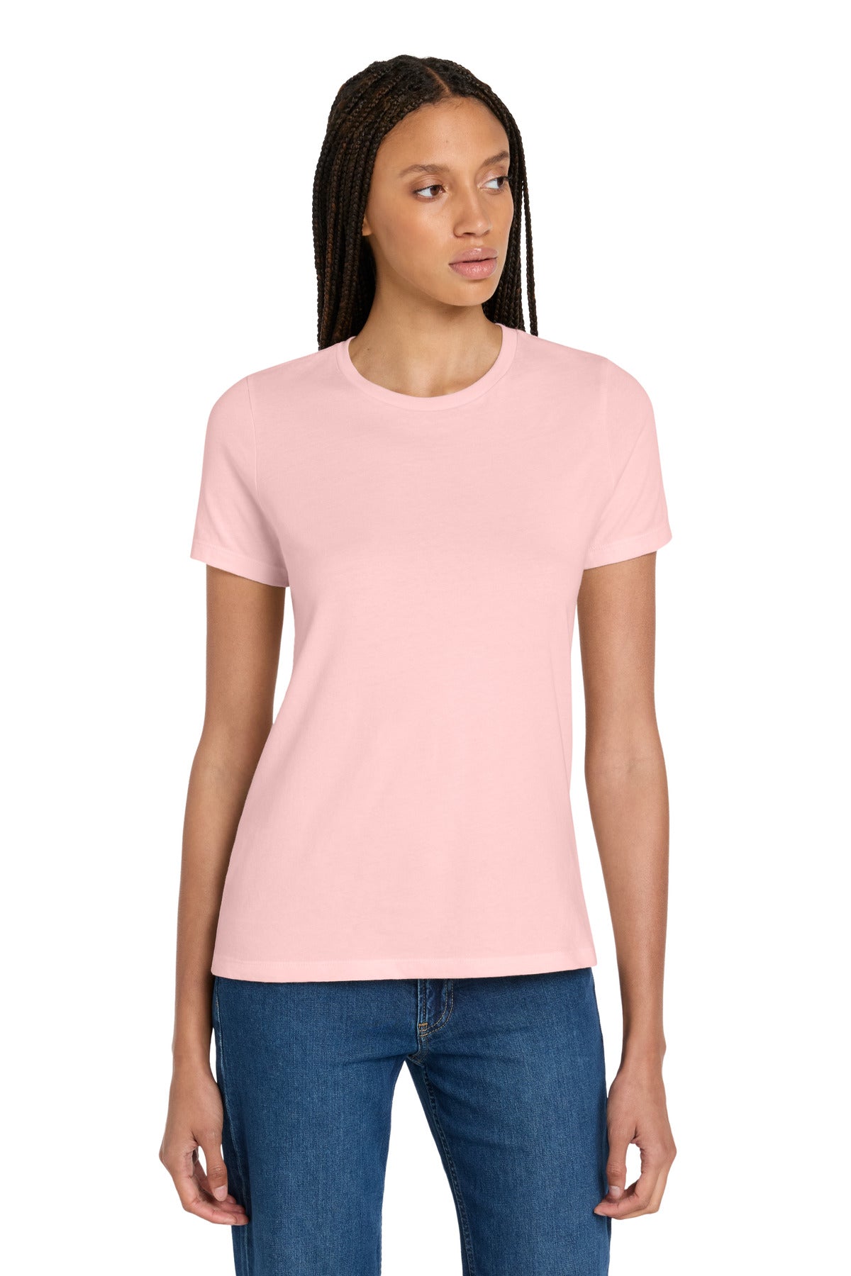 Custom Embroidered Bella + Canvas T-Shirts  in Pink