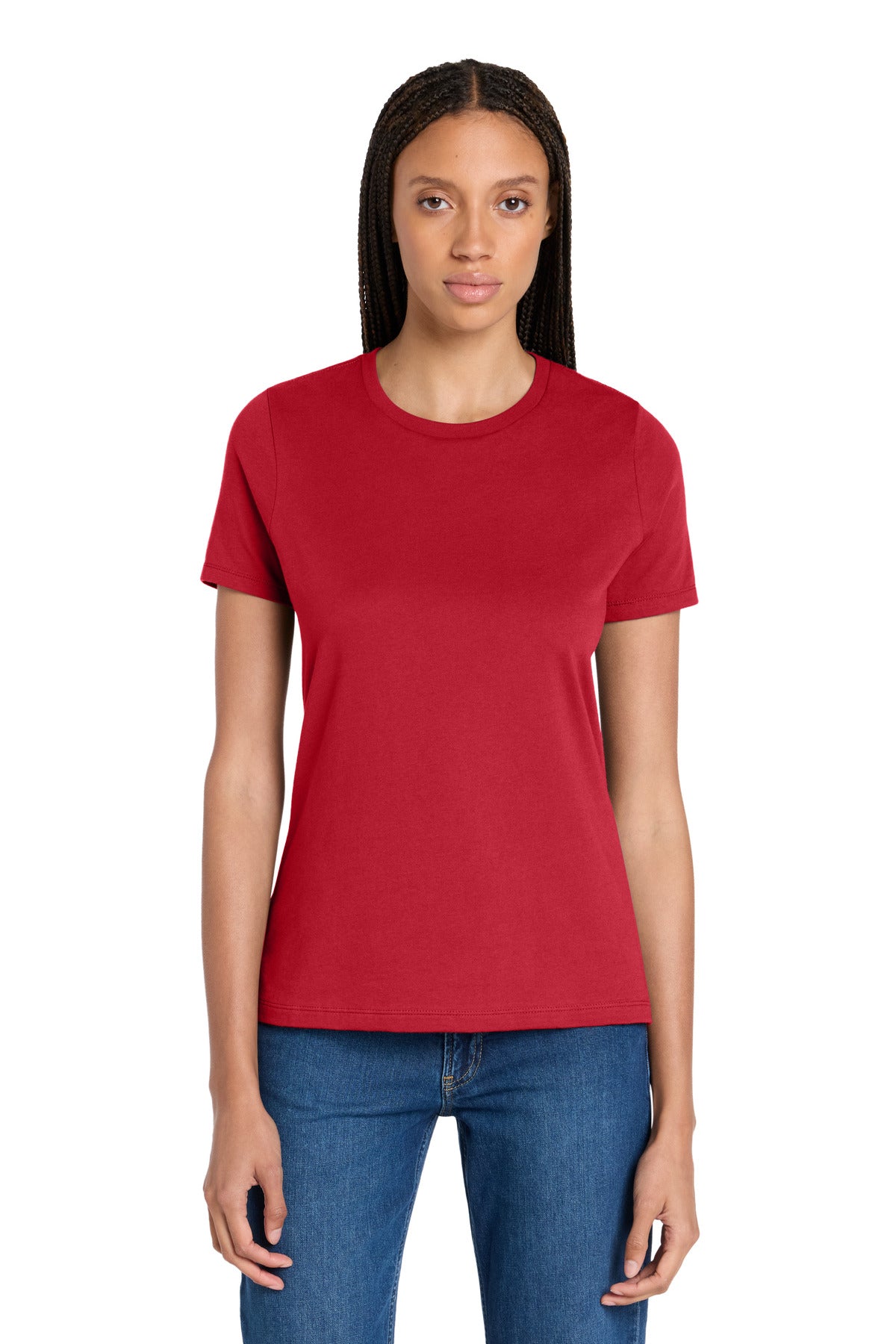 Custom Embroidered Bella + Canvas T-Shirts  in Red