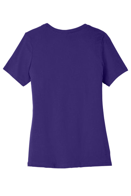 Custom Embroidered Bella + Canvas T-Shirts  in Team Purple