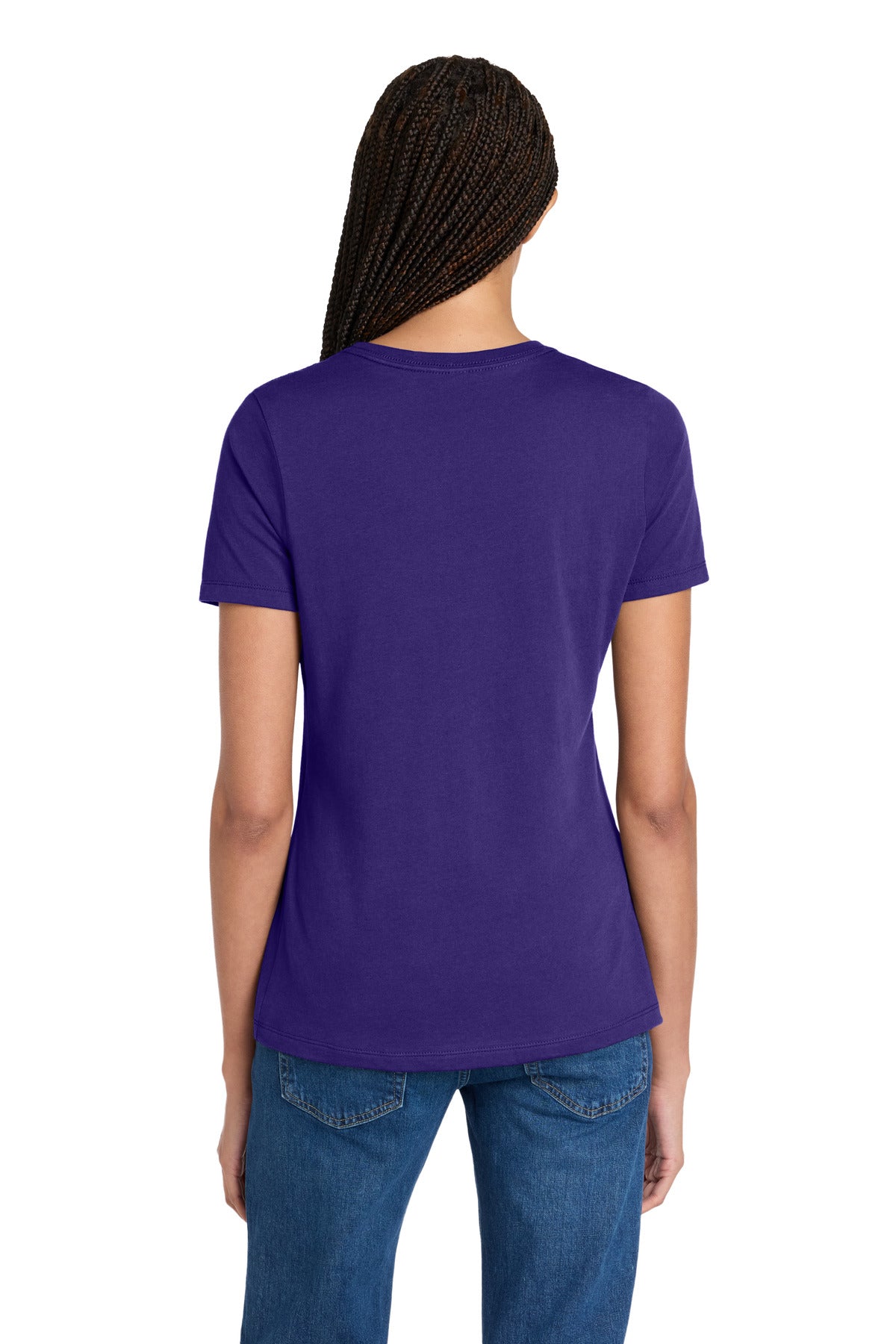 Custom Embroidered Bella + Canvas T-Shirts  in Team Purple