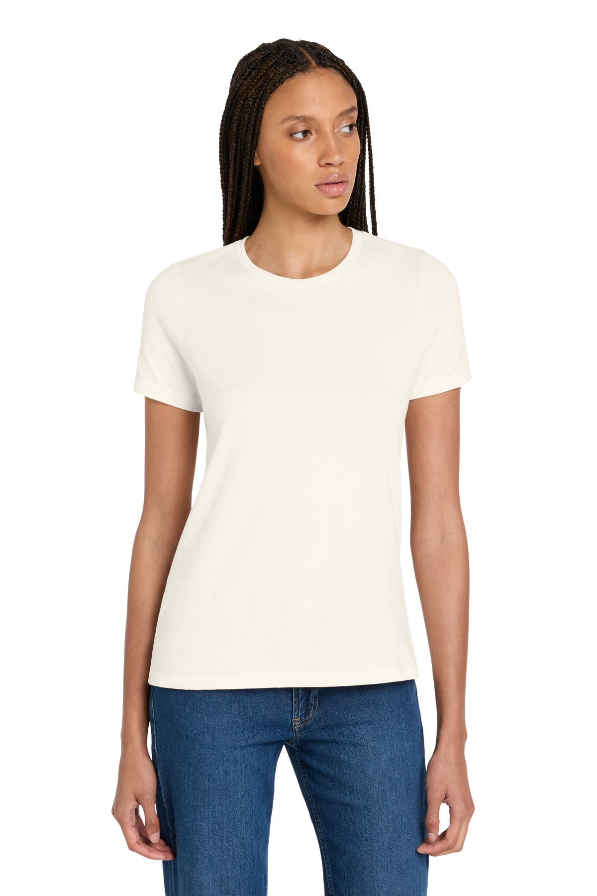 Custom Embroidered Bella + Canvas T-Shirts  in Vintage White