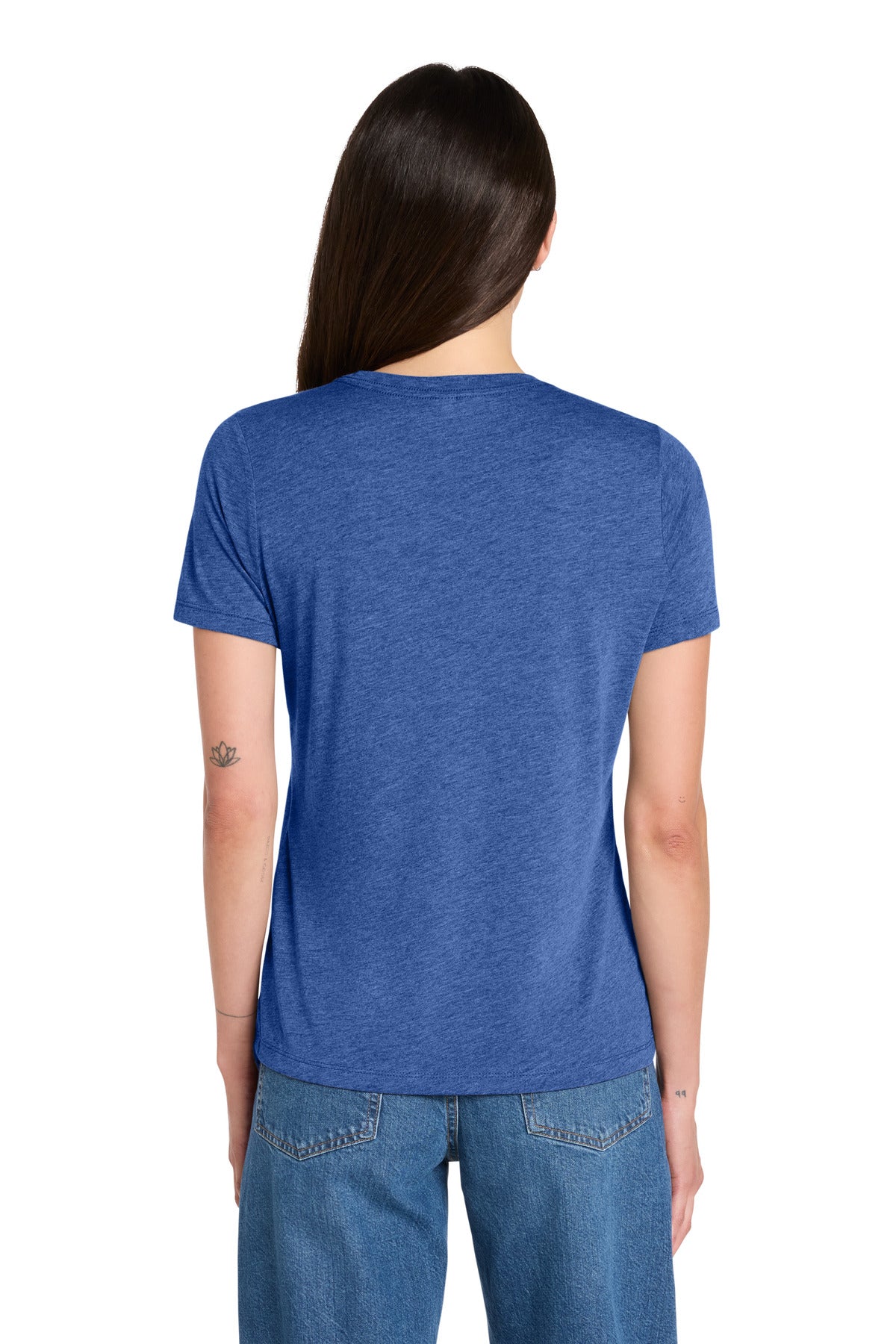 Custom Embroidered Bella + Canvas T-Shirts  in Blue Triblend