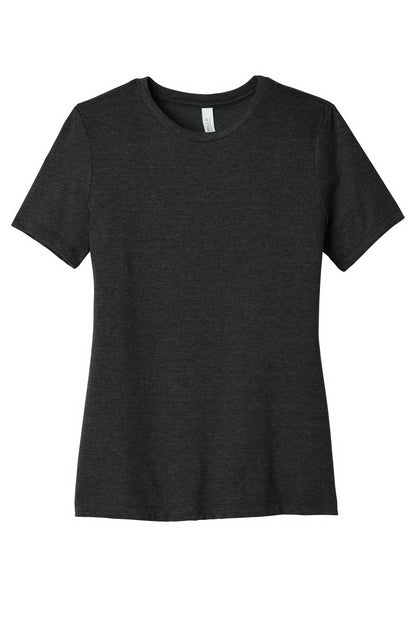 Custom Embroidered Bella + Canvas T-Shirts  in Charcoal-Black Triblend