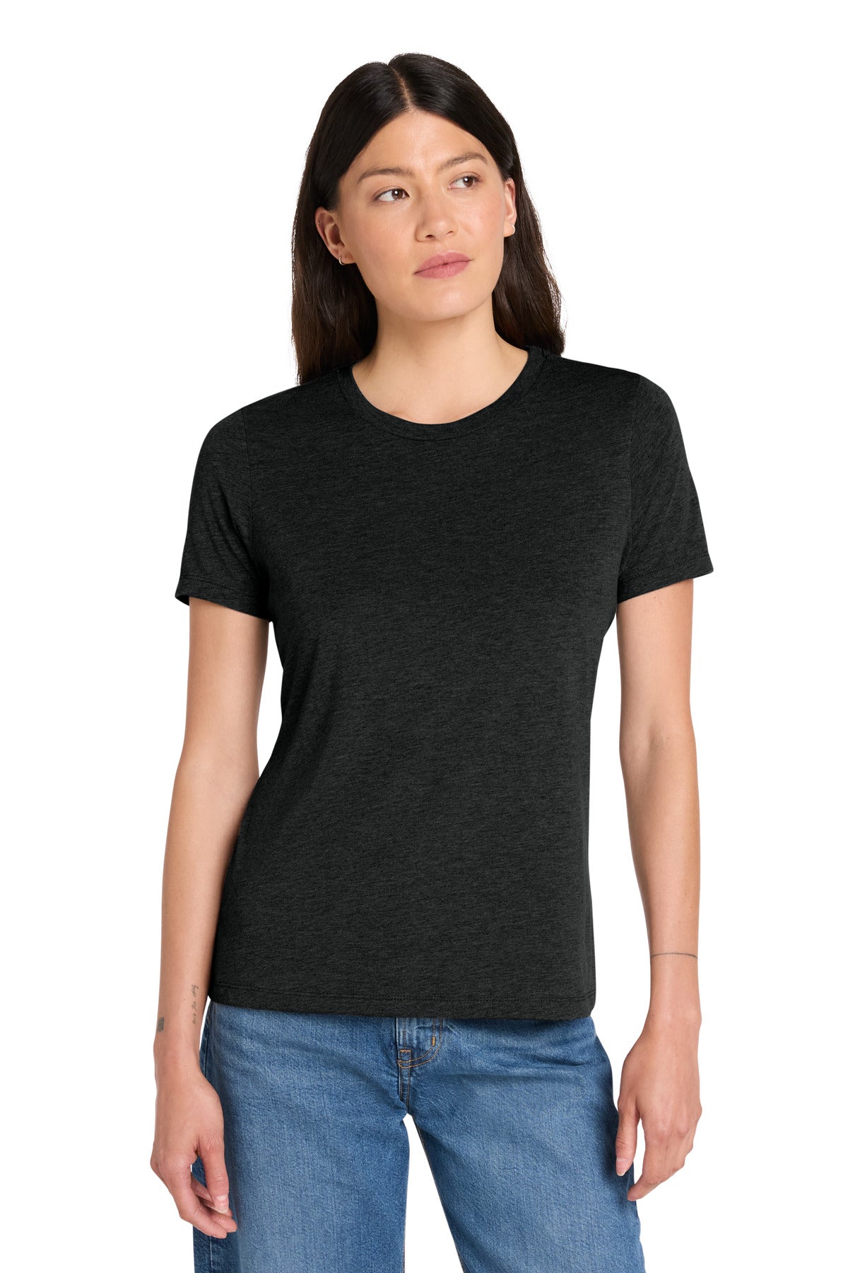 Custom Embroidered Bella + Canvas T-Shirts  in Charcoal-Black Triblend