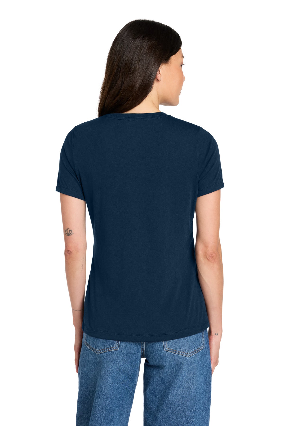 Custom Embroidered Bella + Canvas T-Shirts  in Solid Navy Triblend