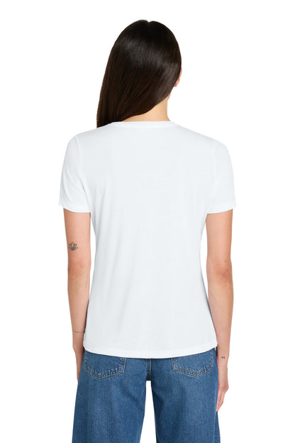 Custom Embroidered Bella + Canvas T-Shirts  in Solid White Triblend