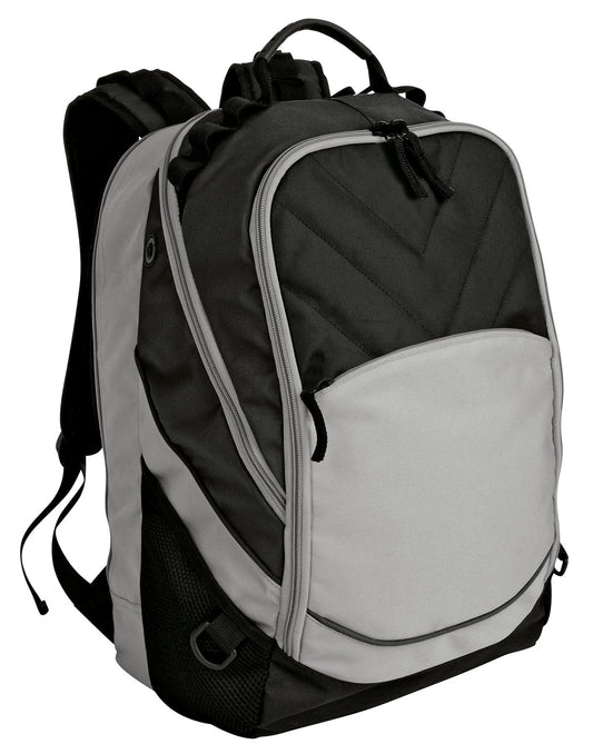 Custom Embroidered Port Authority Bags in Black/ Grey