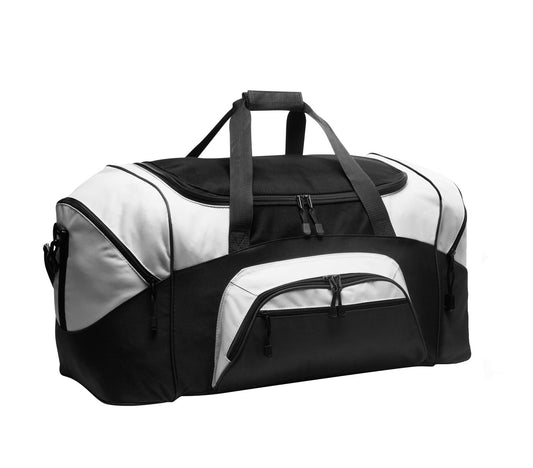 Custom Embroidered Port Authority Bags in Black/ Grey