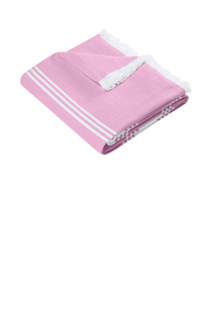 Custom Embroidered Port Authority Clothing Accessories in Awareness Pink/ White